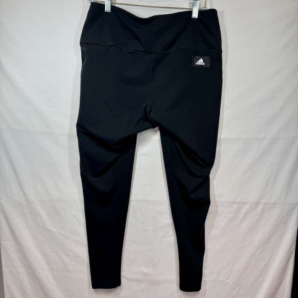 Adidas Primegreen Leggings High Waist Athletic Workout Black Sz 1X - Picture 10 of 15